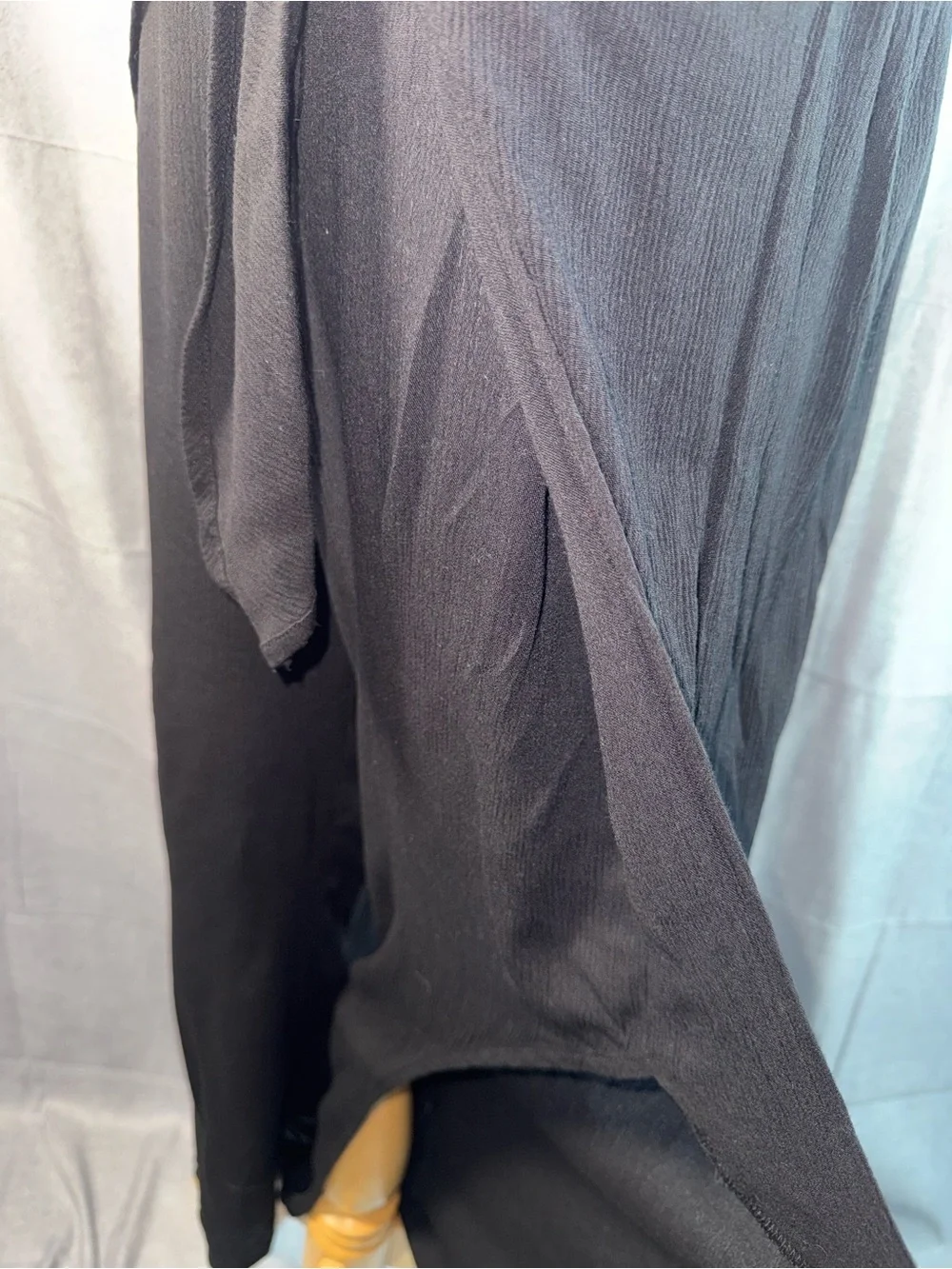 2284-Kona Sol Black Tie-Front Swim Coverup Skirt